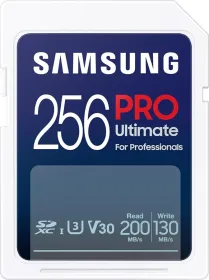 Samsung Pro Ultimate 256GB SDXC UHS-I Memory Card (200 MB/s)