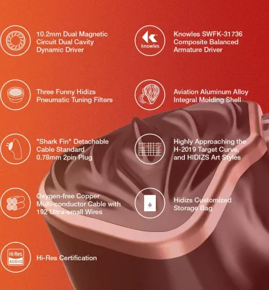 Hidizs MS3 Wired Earphones