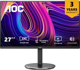 AOC U27V4 27 inch Ultra HD 4K Monitor