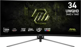 MSI MAG 345CQRF E20 34 inch UWQHD Curved Monitor