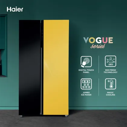 Haier HRS-682KYG-P 630 L Side by Side Door Refrigerator