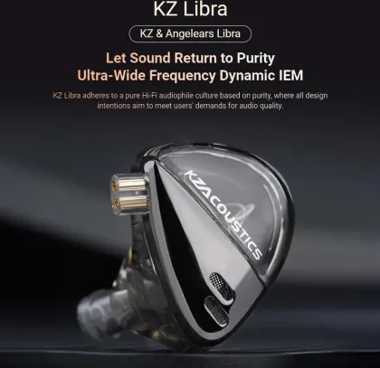 KZ Angelears Libra Wired Earphones (Balanced Version-Without Mic)