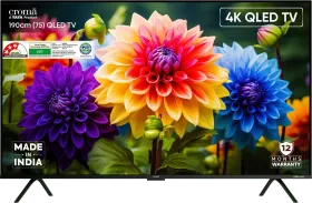 Croma CREL075UGQ331850 75 inch Ultra HD 4K Smart QLED TV
