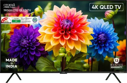 Croma CREL075UGQ331850 75 inch Ultra HD 4K Smart QLED TV