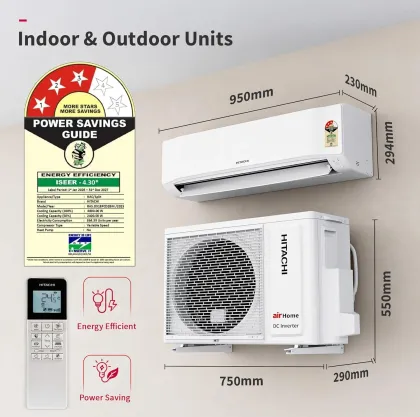 Hitachi RAS.D318PCD2BM 1.5 Ton 3 Star Inverter Split AC