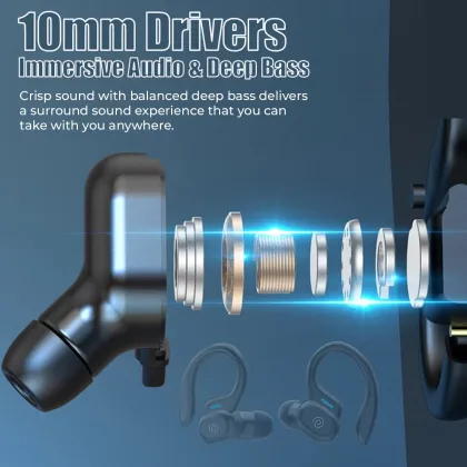 pTron Bassbuds Sports V4 True Wireless Earbuds