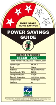 Hisense AS-22TR4R3AP1 2 Ton 3 Star 2024 Inverter Split AC
