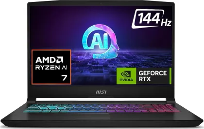 MSI Katana A15 AI B8VF-441IN Gaming Laptop (AMD Ryzen 7 8845HS/ 16GB/ 512GB SSD/ Win11 /8GB Graph)