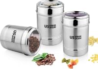 URBANSPOON 1000ml Silver Stainless Steel (Set of 3) Storage Container