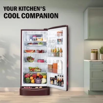 LG GL-D231ASAD 210 L 3 Star Single Door Refrigerator