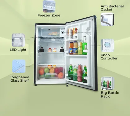 Haier HRD-1252KSA 100 L 2 Star Single Door Mini Refrigerator