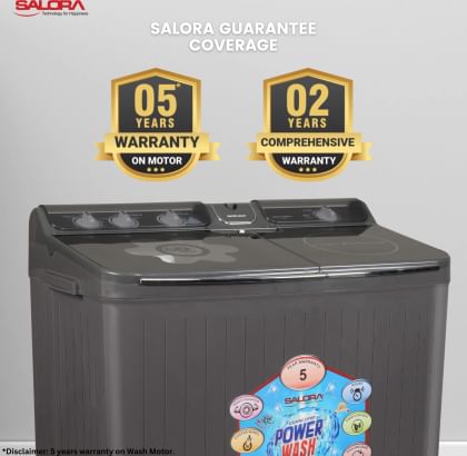 Salora SWMS8504 GRT 8.5 kg Semi Automatic Washing Machine