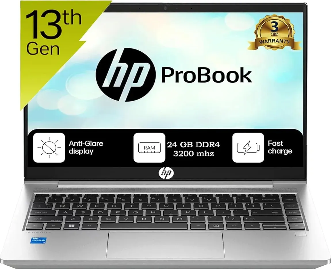 HP Pro Book 440 G10 14 Laptop (13th Gen Core i5/ 24GB/ 512GB SSD