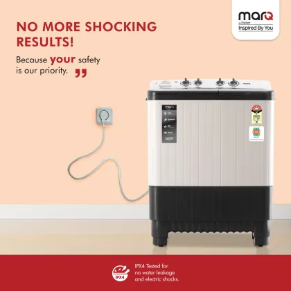 MarQ MQSA90H5M 9 kg Semi Automatic Washing Machine