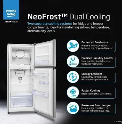 Voltas Beko RFF315D 268 L 2 Star Double Door Refrigerator