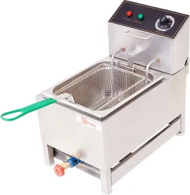 Kiran 8L Electric & Gas Deep Fryer