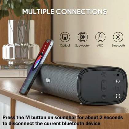 Saiyin ‎DS6441S 40W Bluetooth Soundbar with Subwoofer Price in