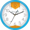 Story@Home Round Shape Wall Clock with Glass for Home/Kitchen/Living Room/Bedroom/Office (Blue)
