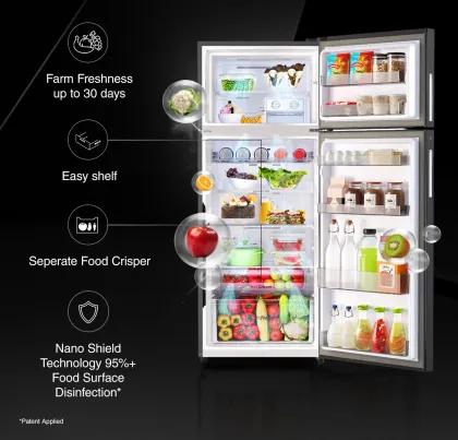 Godrej RF EON 438B RCI MT BK 436 L 2 Star Double Door Refrigerator