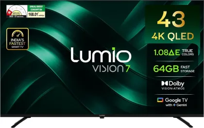 Lumio Vision 7 II 2026 43 inch Ultra HD 4K Smart QLED TV (FTW1-ADSK)