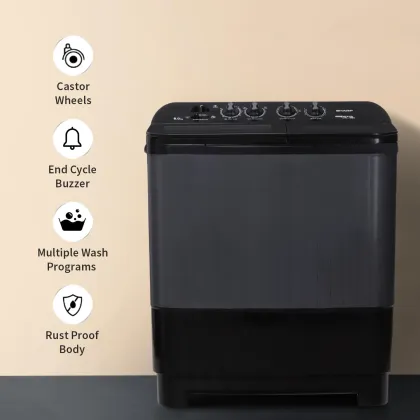 Sharp Purewave Ultra ES-SD80NB-HS 8 Kg Semi Automatic Washing Machine