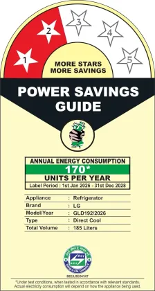 LG GLD1925XOSF 185 L 2 Star Single Door Refrigerator