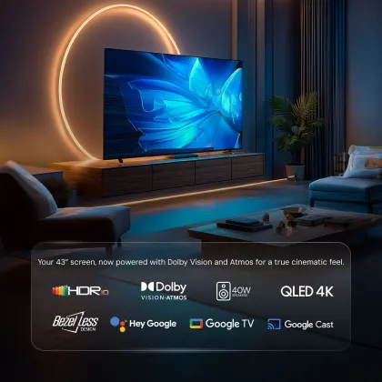 VZY X43UHQG5AV 43 inch Ultra HD 4K Smart QLED TV