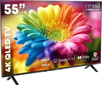 Croma CREL055UGQ333850 55 inch Ultra HD 4K Smart QLED TV