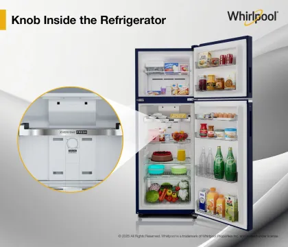 Whirlpool NEO SP278 PRM Sapphire Rose-Y 235 L 2 Star Double Door Refrigerator