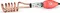 Monex Copper 1500 W Immersion Heater Rod