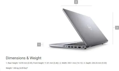 Dell Precision 3550 Laptop (10th gen Core i7/ 8GB/ 512GB SSD/ Win 10 Pro/ 2GB Graph)