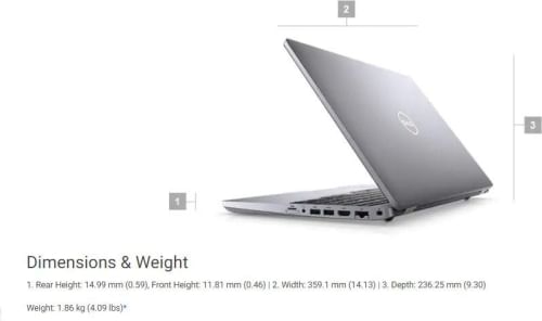 Dell Precision 3550 Laptop (10th gen Core i7/ 8GB/ 512GB SSD/ Win 10 Pro/ 2GB Graph)