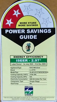 Lloyd GLW12C2YWSEW 1 Ton 2 Star 2025 Window AC