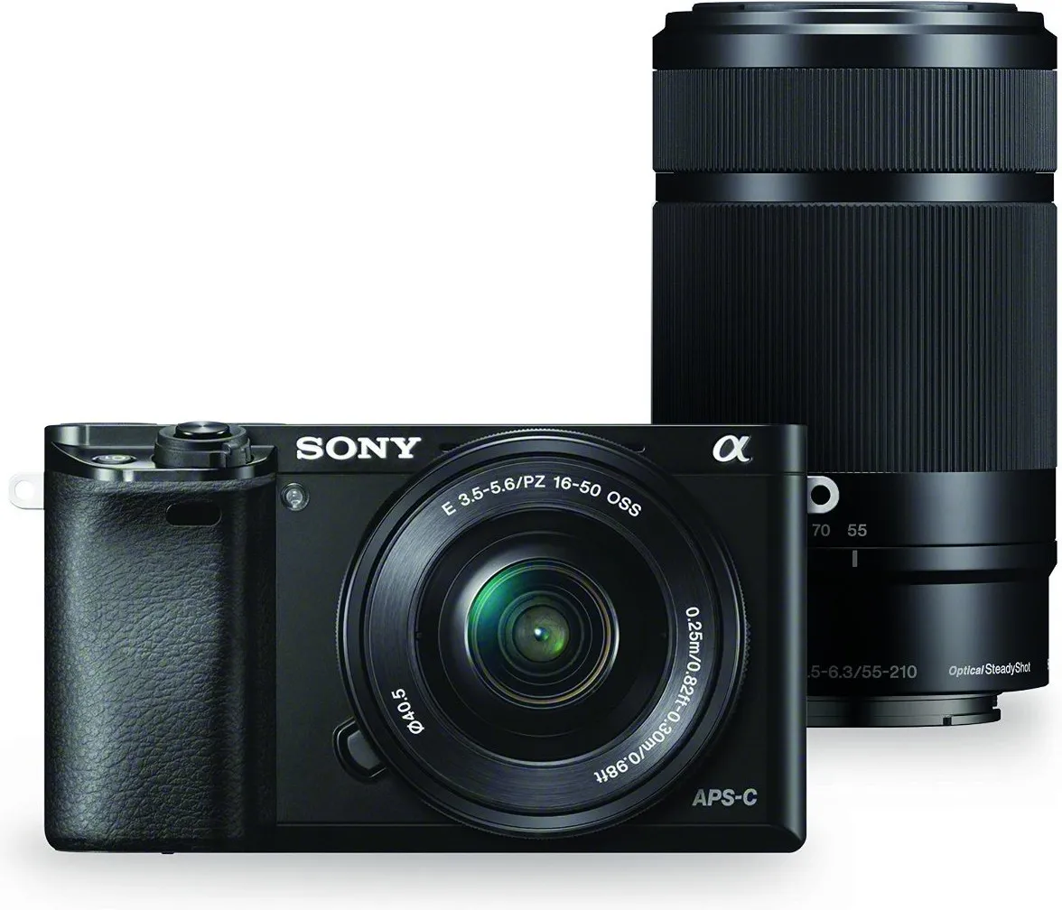 Sony Alpha A6000 24.3MP Digital Camera (55-210mm & 16-50mm Lenses