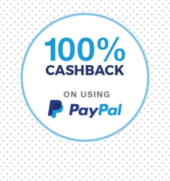 100% Cashback On First Orders via PayPal