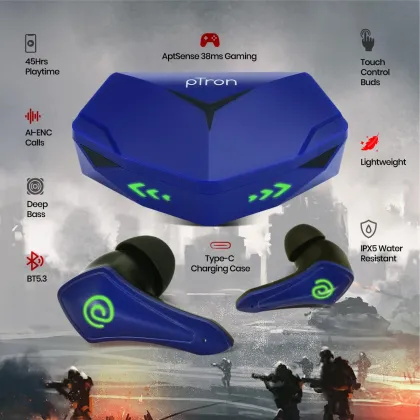 pTron Bassbuds B91 Plus True Wireless Earbuds
