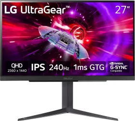 LG UltraGear 27GR83Q-B 27 inch Quad HD Gaming Monitor