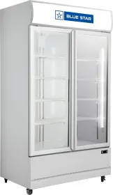 Blue Star VC800CD 730 L Double Glass Door Visi Cooler