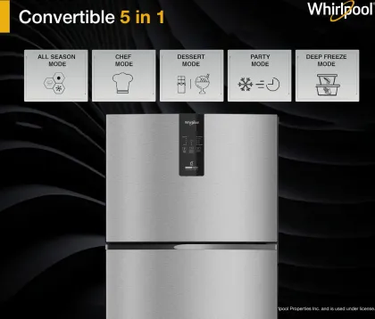 Whirlpool IF INV CNV 480 Alpha Steel-Y 431 L 2 Star Double Door Refrigerator