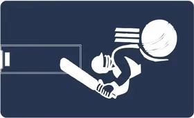 Printland Credit Card Cricket Bat PC80396 8GB Pen Drive
