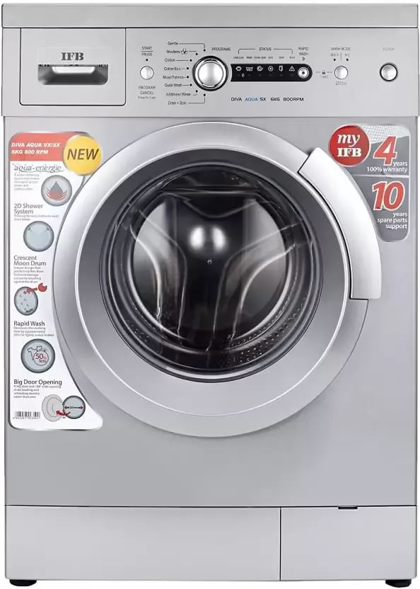 IFB Diva Aqua SX 6kg Fully Automatic Front Load Washing Machine Best ...