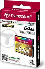 Transcend CF1000x Ultimate 64GB Compact Flash Memory Card
