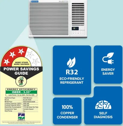Blue Star WIA318GXU 1.5 Ton 3 Star 2026 Inverter Window AC