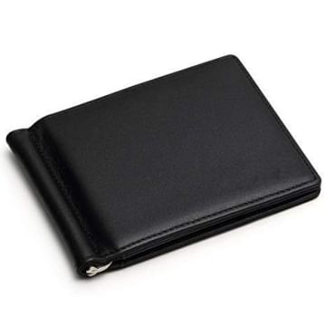 ZORO Men's Black Pu Leather Clip Wallet