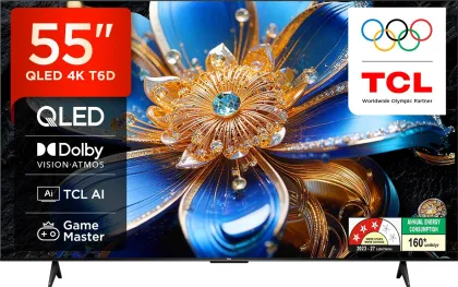 TCL T6D 55 inch Ultra HD 4K Smart QLED TV (55T6D)