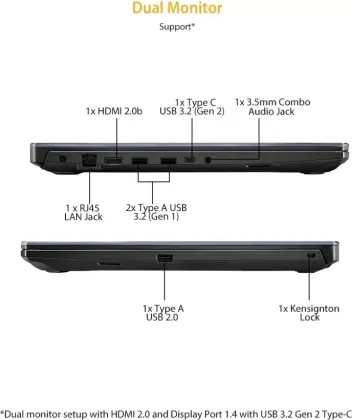 Asus TUF Gaming A17 FA706IH-AU054T Gaming Laptop (Ryzen 5/ 8GB/ 1TB/ Win10 Home/ 4GB Graph)