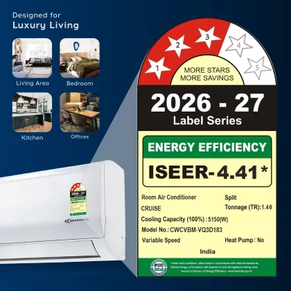 Cruise CWCVBM-VQ3D183 1.46 Ton 3 Star 2026 Inverter Split AC