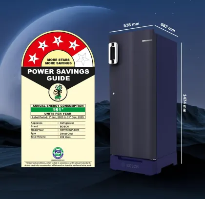 Bosch CST22U14PI 226 L 4 Star Single Door Refrigerator