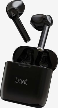 boAt Airdopes 131 T TWS Earbuds with Sleek Design, IWP, Type C Port (Active Black)