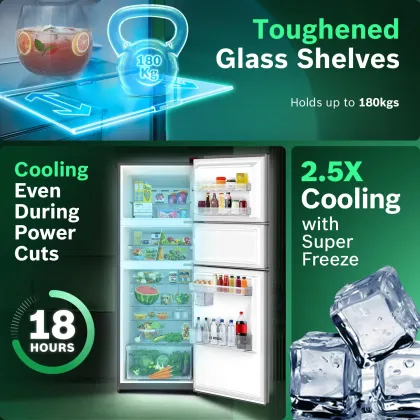 Bosch Max Flex CMC36K23VI 335 L 3 Star Triple Door Refrigerator